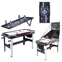 Load image into Gallery viewer, 4 in 1 Combo Game Table, including Air Hockey, Basketball, shooting and darts (GS-GT-1430) ProMounts Hybrid Multi-Game Tables