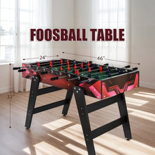 Load image into Gallery viewer, 46" Full Size Foosball Table – Durable, Compact, and Easy to Assemble (GS-ST-1563) ProMounts Gaming Tables
