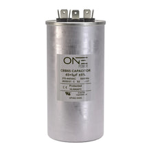 Load image into Gallery viewer, ONE Power CBB65 440-Volt 45/5-MFD Round Double Run Capacitor (OPCDR455) One Products