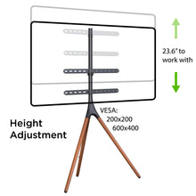 Load image into Gallery viewer, ProMounts Artistic Tripod TV Stand Mount for 47”-72” Screens, Holds up to 55lbs (AFMSS6401) ProMounts