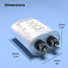Load image into Gallery viewer, ONE Power 7.5-MFD, 370V or 440V Single Run A/C Capacitor 7.5 uF CBB65B Air Conditioner Capacitors for AC Unit Fan Motor Start or Heat Pump or Condenser Straight Cool (OPCSR75) One Products