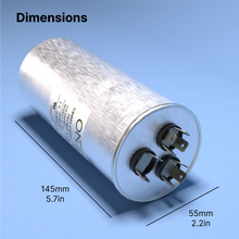Load image into Gallery viewer, ONE Power 70/7.5-MFD, 370V or 440V Dual Run A/C Capacitor 70+7.5 uF CBB65B Air Conditioner Capacitors for AC Unit Fan Motor Start or Heat Pump or Condenser Straight Cool (OPCDR705) One Products