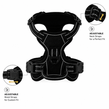 Load image into Gallery viewer, Promounts Reflective No-Pull Dog Harness with Front and Back Leash Clips, Adjustable Breathable Mesh Pet Vest | Medium
