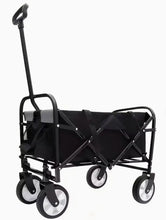 Load image into Gallery viewer, Collapsible Foldable Wagon in Black, Heavy Duty Steel Frame, Outdoor Camping, Garden Utility Storage One Products