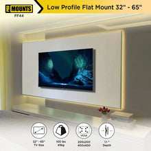 Load image into Gallery viewer, ProMounts Flat/Fixed TV Wall Mount for 32" to 65" TVs, Holds up to 100lbs (FF44) - One Products