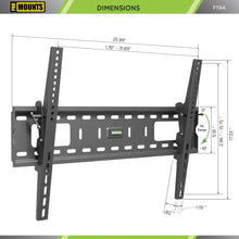Load image into Gallery viewer, ProMounts Black Tilting TV Wall Mount for 42" to 84" TVs Up to 165lbs (FT64) - One Products