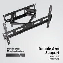Load image into Gallery viewer, ProMounts Articulating/Full Motion Heavy Duty TV Wall Mount for 37-80 Inch LED, LCD Plasma Flat and Curved TV Screens Holds Up to 88 lbs, Max VESA 600x400 (OMA6403) One Products Articulating Mount