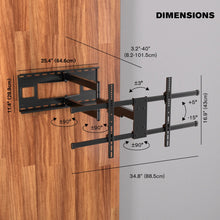 Load image into Gallery viewer, ProMounts Articulating/Full Motion TV Wall Mount for TVs 32"-80" up to 110lbs. One Products