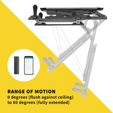 Load image into Gallery viewer, Motorized Ceiling TV Mount for TVs 32" - 70" Up to 77 lbs with Smart App Promounts