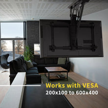 Load image into Gallery viewer, Motorized Ceiling TV Mount for TVs 32" - 70" Up to 77 lbs with Smart App Promounts