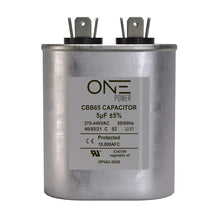 Load image into Gallery viewer, ONE Power CBB65 440-Volt 5-MFD Oval Single Run Capacitor (OPCSR5) One Products