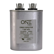 Load image into Gallery viewer, ONE Power CBB65 440-Volt 7.5-MFD Oval Single Run Capacitor (OPCSR75) One Products