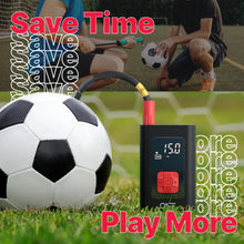 Load image into Gallery viewer, ONE Tire Inflator Portable Air Compressor, 150 PSI Portable Air Pump for Cars, Bikes, Motor Bikes, and Balls, Long Lasting 5200mAh/7.4V battery ProMounts Tire Inflator