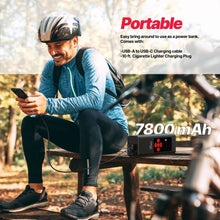 Load image into Gallery viewer, ONE Tire Inflator Portable Air Compressor, 150 PSI Portable Air Pump for Cars, Bikes, Motor Bikes, and Balls, Long Lasting 7800mAh/11.1V battery ProMounts Tire Inflator