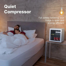 Load image into Gallery viewer, Husky Premium 46L Beverage Refrigerator 1.6 Cu.ft. Freestanding Counter-Top Mini Fridge With Glass Door in White - One Products