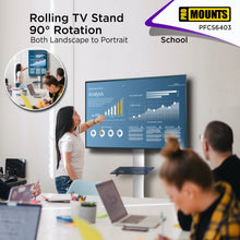 Load image into Gallery viewer, ProMounts Portrait/Landscape Rolling TV Stand Mount For 32"-84" TVs Holds Up To 88Lbs - One Products