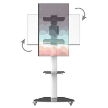 Load image into Gallery viewer, ProMounts Portrait/Landscape Rolling TV Stand Mount For 32"-84" TVs Holds Up To 88Lbs - One Products