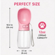 Load image into Gallery viewer, Portable Pet Water Bottle with Built-In Drinking Bowl – Leakproof Travel Water Dispenser for Dogs, Cats & Small Pets | Ideal for Walks, Hiking, Travel & Outdoor Adventures One Products