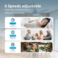 Load image into Gallery viewer, ProMounts 52 in. WIFI 3-Blade Smart Ceiling Fan with Reversible Motor, 6 Speeds and 3 Color Temperatures, App Control, Satin Nickel One Smart CE Gear