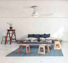 Load image into Gallery viewer, ProMounts 52 in. WiFi 3-Blade Smart Ceiling Fan with Reversible Motor, 6 Speeds and 3 Color Temperatures, App Control, White One Smart CE Gear Ceiling Fan