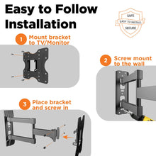 Load image into Gallery viewer, ProMounts Articulating/Full Motion TV Wall Mount for TVs 26"-45" Up to 77 lbs ProMounts Articulating Mount