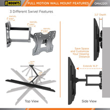Load image into Gallery viewer, ProMounts Articulating/Full Motion TV Wall Mount for TVs 26"-45" Up to 77 lbs ProMounts Articulating Mount