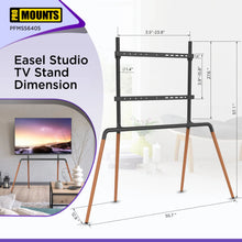 Load image into Gallery viewer, ProMounts Easel TV Stand Mount For 42"-84" TVs And Holds Up To 99Lbs ProMounts TV Stand