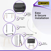 Load image into Gallery viewer, ProMounts Easel TV Stand Mount For 42"-84" TVs And Holds Up To 99Lbs ProMounts TV Stand