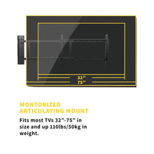 Load image into Gallery viewer, ProMounts Motorized Swing TV Wall Mount for TVs 32" - 75" Up to 110 lbs ProMounts