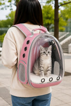 Load image into Gallery viewer, ProMounts Pet Carrier Backpack for Cats & Small Dogs, Airline-Friendly Bubble Carrier with Mesh Ventilation & Safety Leash | Pink One Products