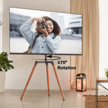 Load image into Gallery viewer, ProMounts Premium Easel TV Floor Stand, Universal TV Mount with 140° Swivel, Corner TV Tripod Base for 32-75 Inches, TV Stand for Curved Flat Screen ProMountshttps://www.one-products.com/