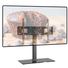 Load image into Gallery viewer, ProMounts Premium Universal TV Stand for 37-72 Inch LCD LED Smart TVs, ± 25° Swivel TV Stand, Sturdy Thick Tempered Glass Base ProMounts TV Stand