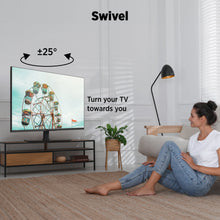 Load image into Gallery viewer, ProMounts Premium Universal TV Stand for 37-72 Inch LCD LED Smart TVs, ± 25° Swivel TV Stand, Sturdy Thick Tempered Glass Base ProMounts TV Stand