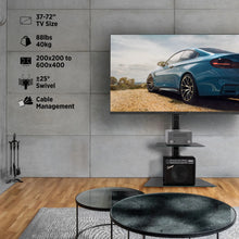 Load image into Gallery viewer, ProMounts TV Floor Stand Mount for 37" to 72" TVs with Height Adjustable Shelf and 25° Swivel (AFMSS6402-02) ProMounts TV Stand