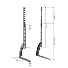 Load image into Gallery viewer, ProMounts Tabletop TV Stand Mount Height Adjustable Brackets for Displays 13”-72” (AMSF6401-X2) ProMounts TV Stand
