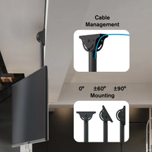 Load image into Gallery viewer, ProMounts Tilt and Swivel Ceiling TV Mount for 37"-90" Screens Holds up to 110Lbs. One Products