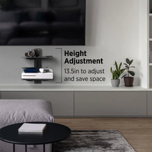 Load image into Gallery viewer, Promounts Double Glass AV Wall Shelf, Holds up to 17.6lbs each, TV Shelf with Strengthened Tempered Glasses for DVD Players, Cable Boxes, Games Consoles, Floating Shelves ProMounts Specialty