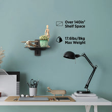 Load image into Gallery viewer, Promounts Durable Singel AV Wall Shelf, Single Glass, Supports up to 17.6lbs Max Weight (FSH1) ProMounts Component Shelf