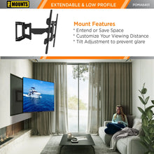 Load image into Gallery viewer, Promounts Premium Indoor and Outdoor Articulating TV Mount TV Mount with Extendable Arm for 32"-75" TVs Holds up to 132lbs ProMounts Outdoor Articulating Mount