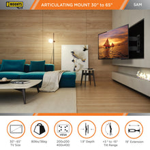 Load image into Gallery viewer, ProMounts Articulating / Full Motion TV Wall Mount for 30" to 65" TVs Up to 80lbs (SAM) - One Products
