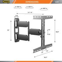 Load image into Gallery viewer, ProMounts Articulating / Full Motion TV Wall Mount for 30" to 65" TVs Up to 80lbs (SAM) - One Products