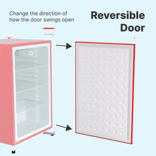 Load image into Gallery viewer, SnowLion Premium 122L Solid Door Mini Fridge 4.3 Cu.ft. Freestanding Under-Counter Mini Refrigerator in Red SnowLion Solid Door Extra Large