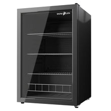 Load image into Gallery viewer, SnowLion Premium 131L Beverage Refrigerator 4.6 Cu.ft. Freestanding Mini Fridge With Glass Door in Black SnowLion Glass Door Extra Large