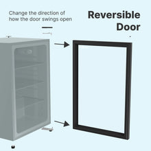 Load image into Gallery viewer, SnowLion Premium 131L Beverage Refrigerator 4.6 Cu.ft. Freestanding Mini Fridge With Glass Door in Black SnowLion Glass Door Extra Large