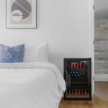 Load image into Gallery viewer, SnowLion Premium 131L Beverage Refrigerator 4.6 Cu.ft. Freestanding Mini Fridge With Glass Door in Black SnowLion Glass Door Extra Large