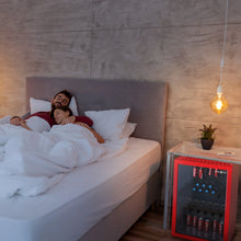 Load image into Gallery viewer, SnowLion Premium 131L Beverage Refrigerator 4.6 Cu.ft. Freestanding Mini Fridge With Glass Door in Red SnowLion Glass Door Extra Large