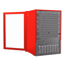 Load image into Gallery viewer, SnowLion Premium 131L Beverage Refrigerator 4.6 Cu.ft. Freestanding Mini Fridge With Glass Door in Red SnowLion Glass Door Extra Large