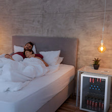 Load image into Gallery viewer, SnowLion Premium 131L Beverage Refrigerator 4.6 Cu.ft. Freestanding Mini Fridge With Glass Door in White SnowLion Glass Door Extra Large