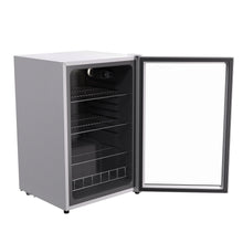Load image into Gallery viewer, SnowLion Premium 131L Beverage Refrigerator 4.6 Cu.ft. Freestanding Mini Fridge With Glass Door in White SnowLion Glass Door Extra Large
