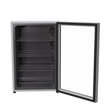 Load image into Gallery viewer, SnowLion Premium 131L Beverage Refrigerator 4.6 Cu.ft. Freestanding Mini Fridge With Glass Door in White SnowLion Glass Door Extra Large